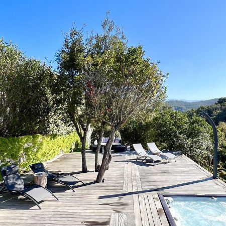 F2 avec jacuzzi, pétanque, à 3 min mer, dans grande propriété Porticcio (Corsica) Exterior foto