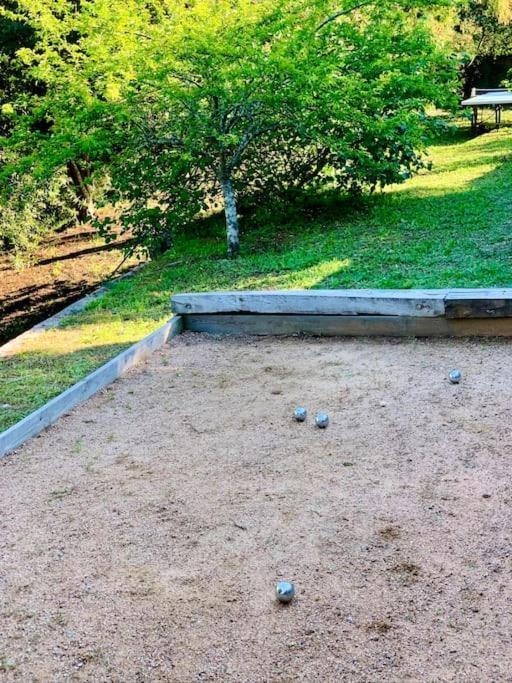 F2 avec jacuzzi, pétanque, à 3 min mer, dans grande propriété Porticcio (Corsica) Exterior foto