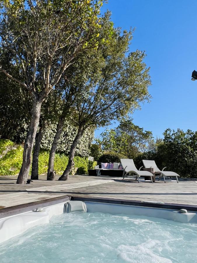 F2 avec jacuzzi, pétanque, à 3 min mer, dans grande propriété Porticcio (Corsica) Exterior foto